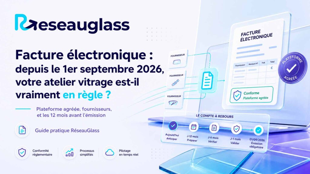 facture électronique atelier vitrage