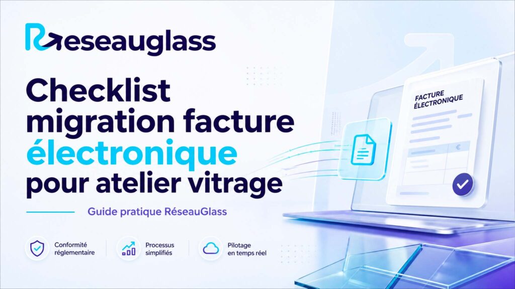 Checklist migration facture électronique pour atelier vitrage
