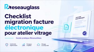 Checklist migration facture électronique pour atelier vitrage