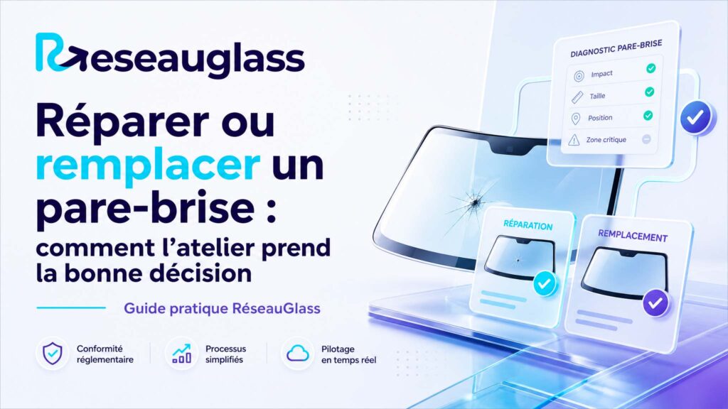 Réparer ou remplacer un pare-brise : comment l'atelier prend la bonne décision