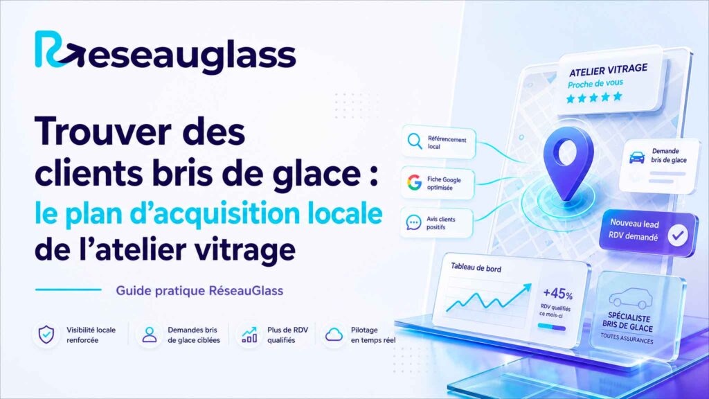 Trouver des clients bris de glace : le plan d'acquisition locale de l'atelier vitrage